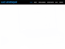 Tablet Screenshot of luclevesque.com